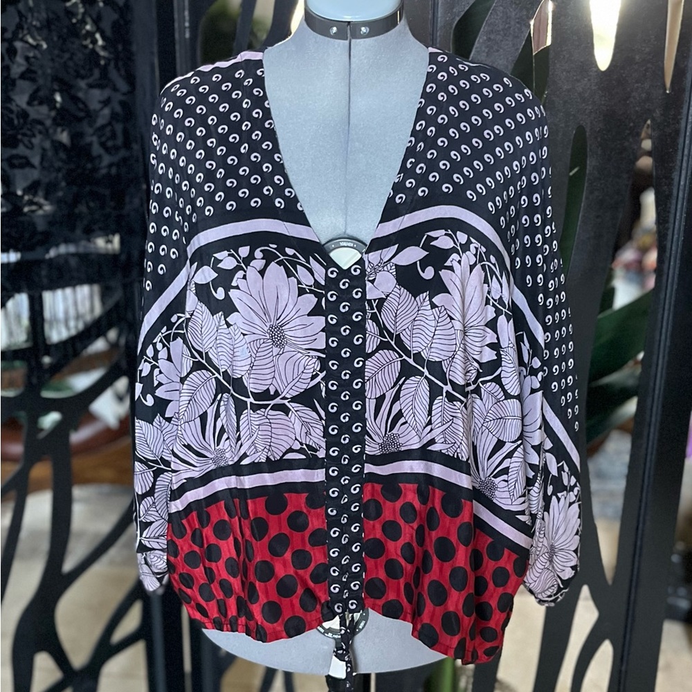 Crepe Silk Butterfly Top